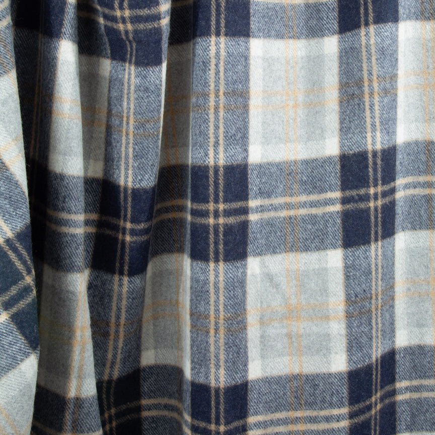 Highland Dreams - Recycled Wool Blanket - Bannockbane Silver Tartan - Heating & Plumbing London - Throw