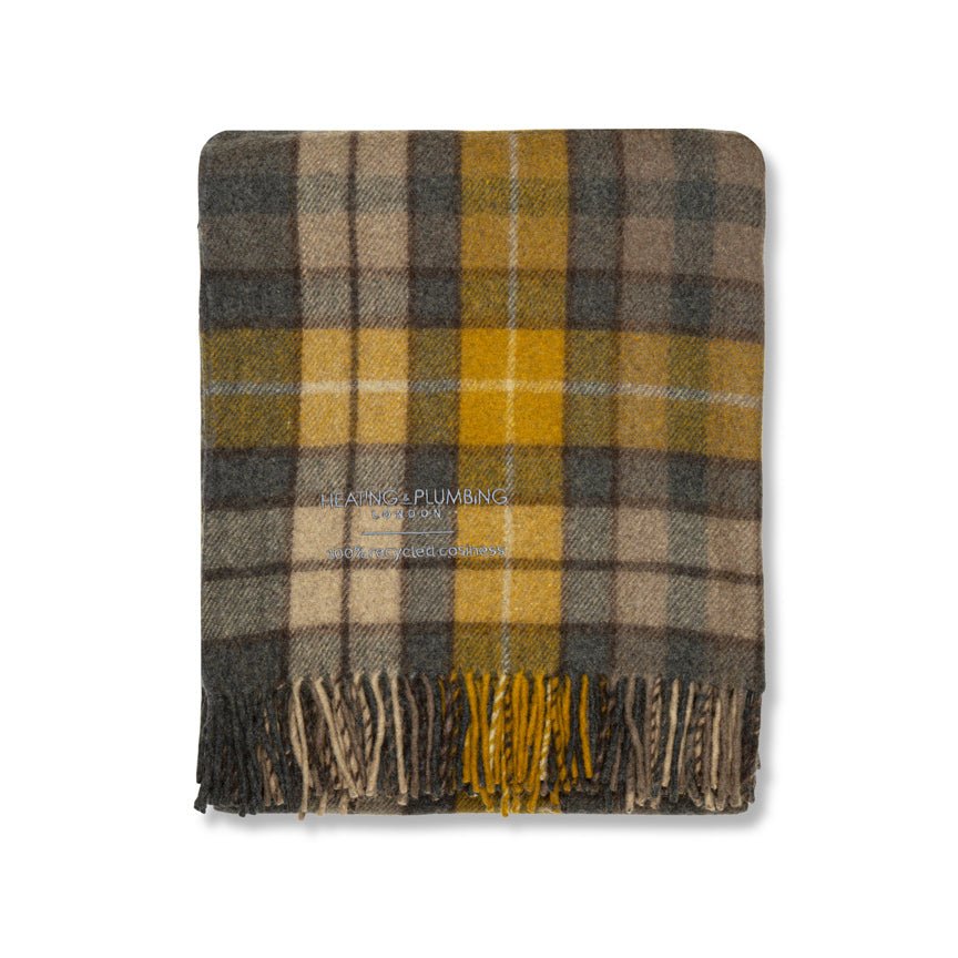 Highland Dreams - Recycled Wool Blanket - Buchanan Natural Tartan - Heating & Plumbing London - Throw