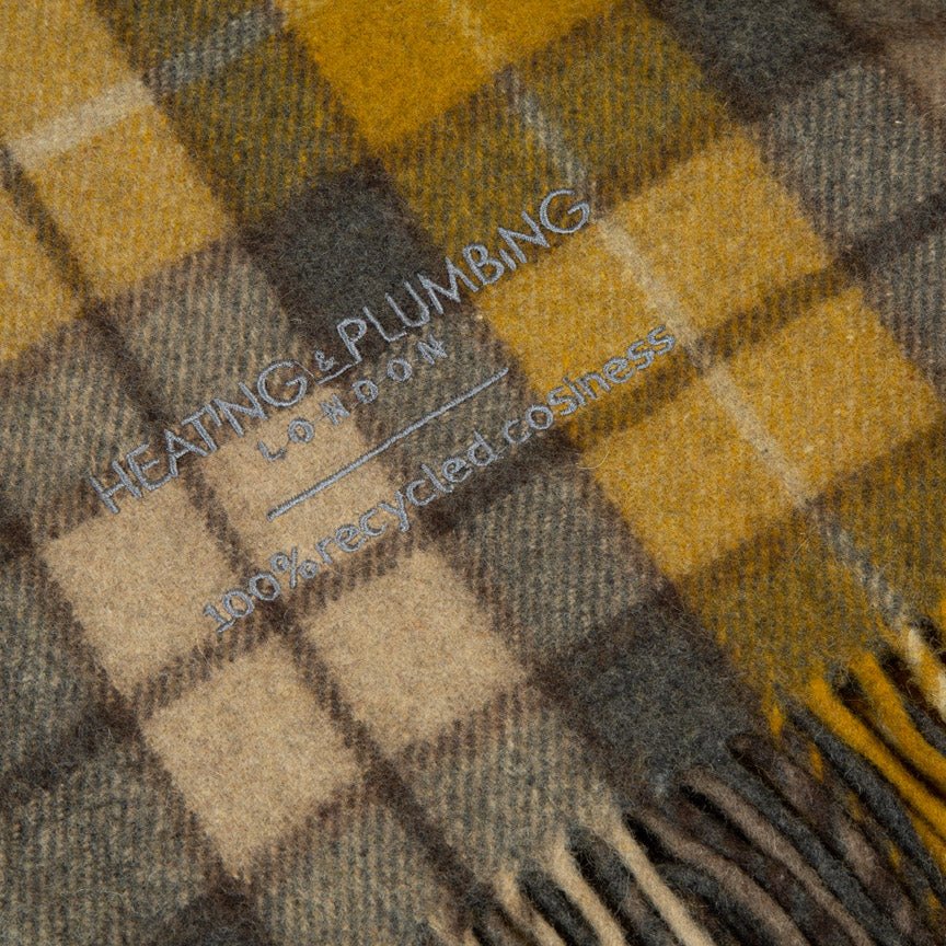 Highland Dreams - Recycled Wool Blanket - Buchanan Natural Tartan - Heating & Plumbing London - Throw