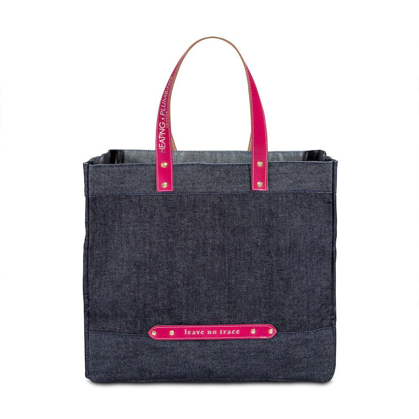 "Leave No Trace" tote bag - Fuchsia - Heating & Plumbing London - 