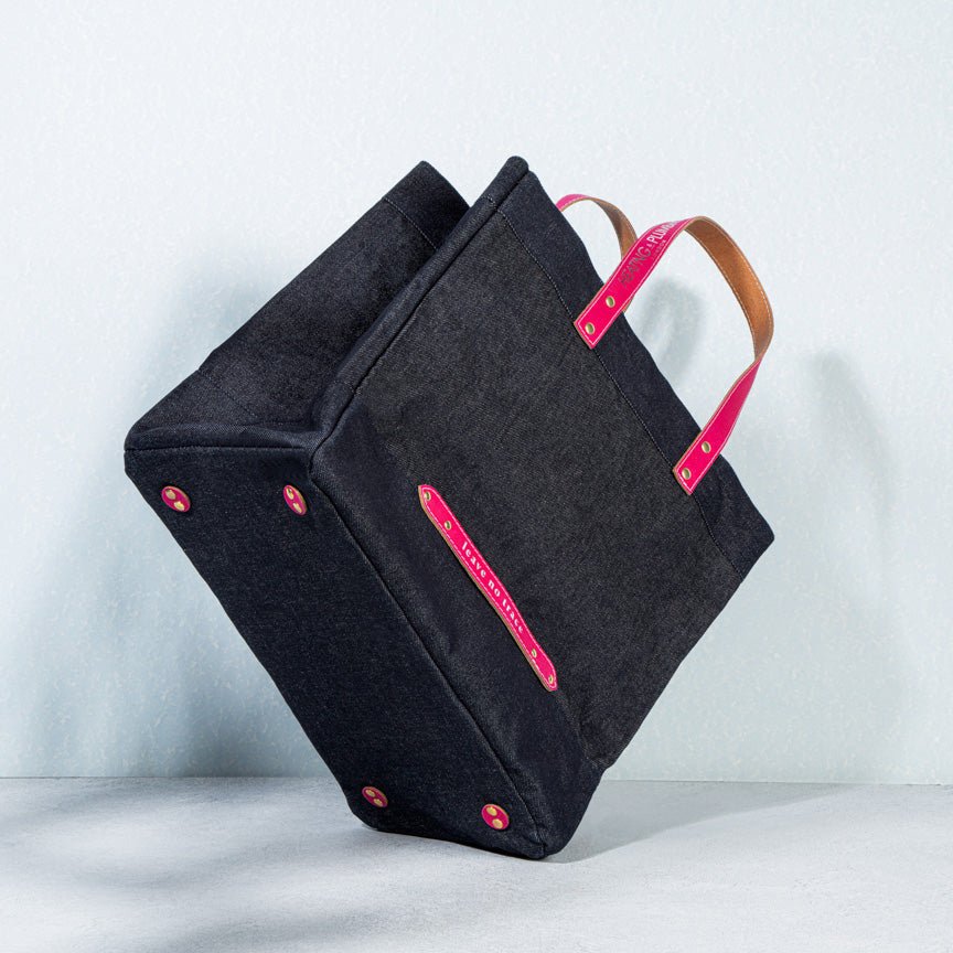 "Leave No Trace" tote bag - Fuchsia - Heating & Plumbing London - 