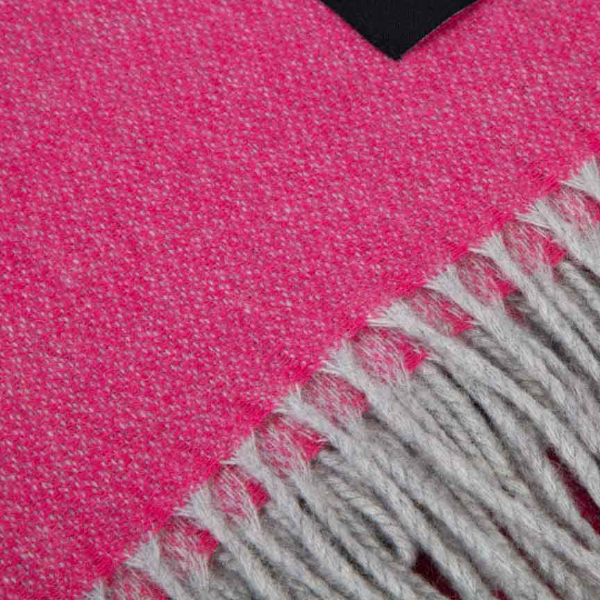 Love Stories - 100% Cashmere Blanket - Cerise - Heating & Plumbing London - Throw