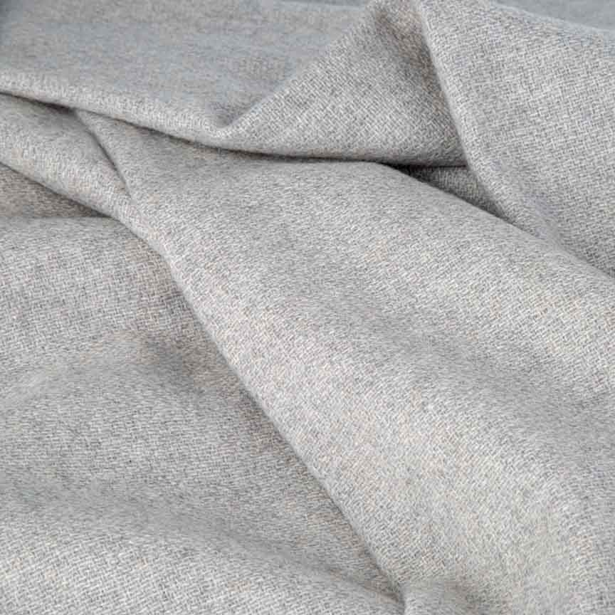 Love Stories - 100% Cashmere Blanket - Light Grey - Heating & Plumbing London - Throw