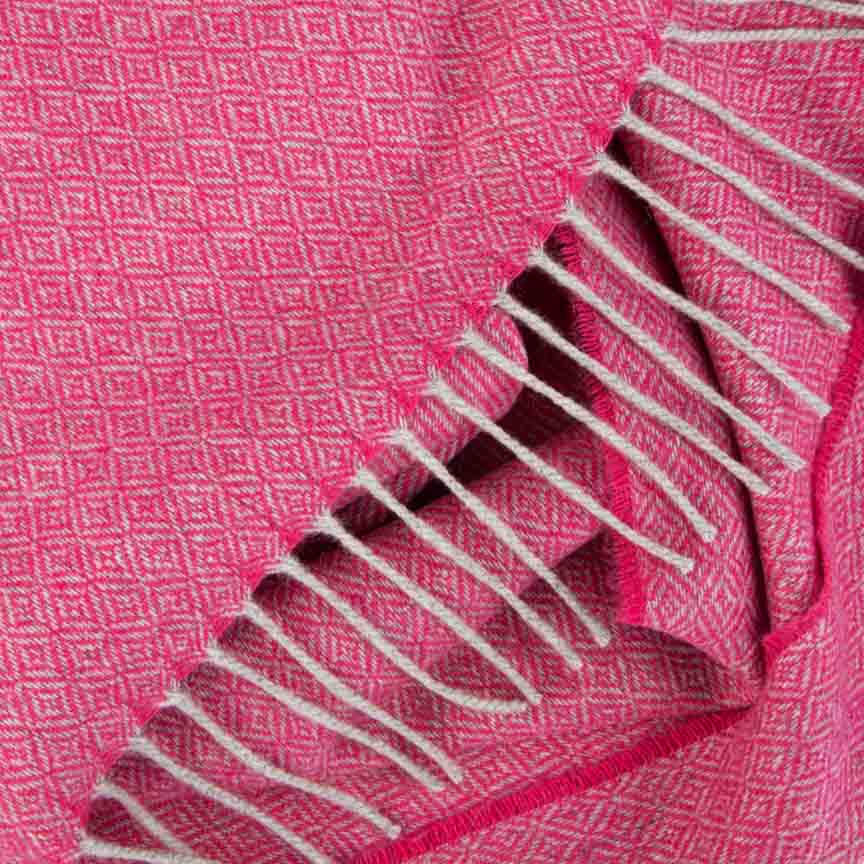 Love Stories - 100% Cashmere Scarf - Cerise - Heating & Plumbing London - 