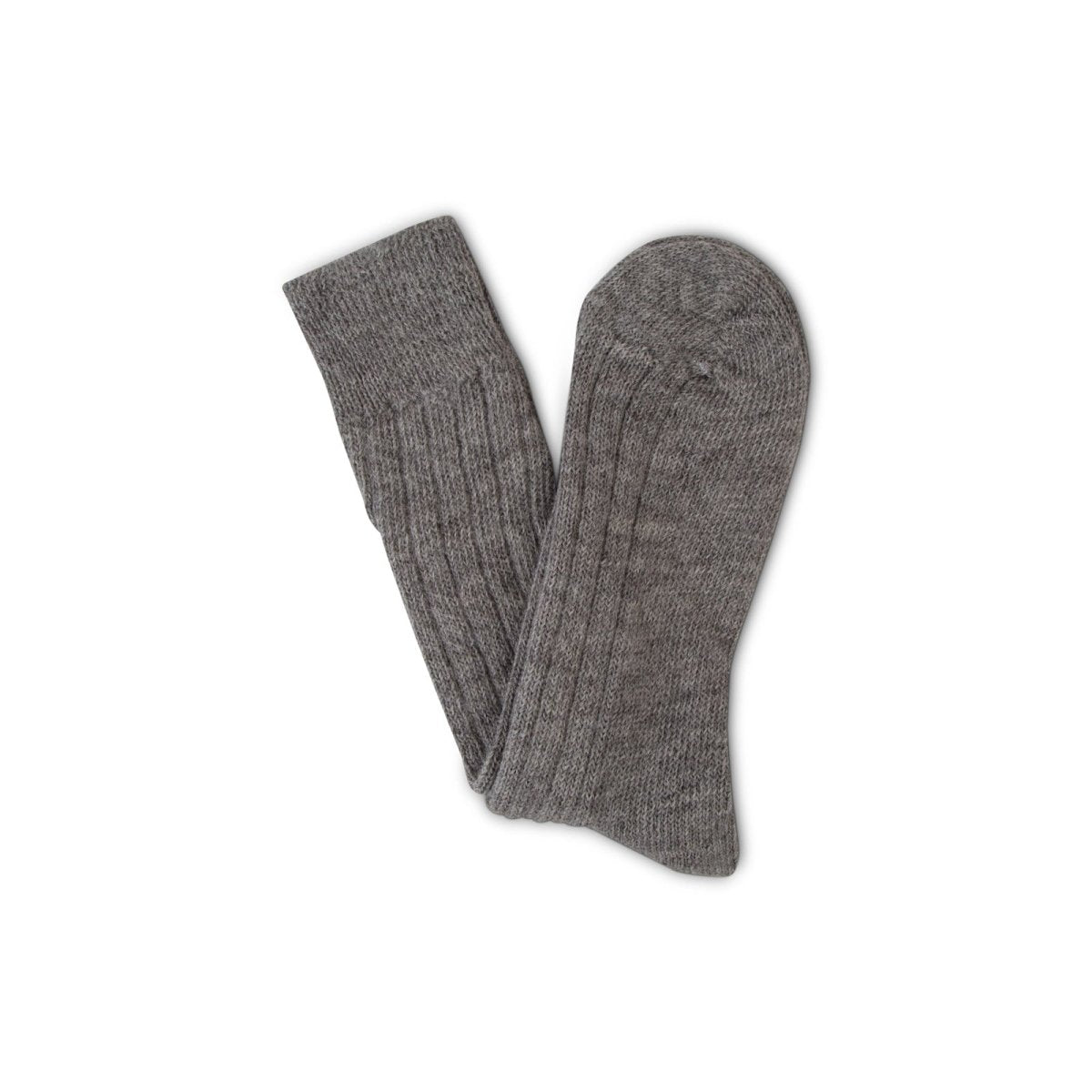 Luxury Lounge socks in alpaca - Grey - Heating & Plumbing London - Alpaca Bed Socks