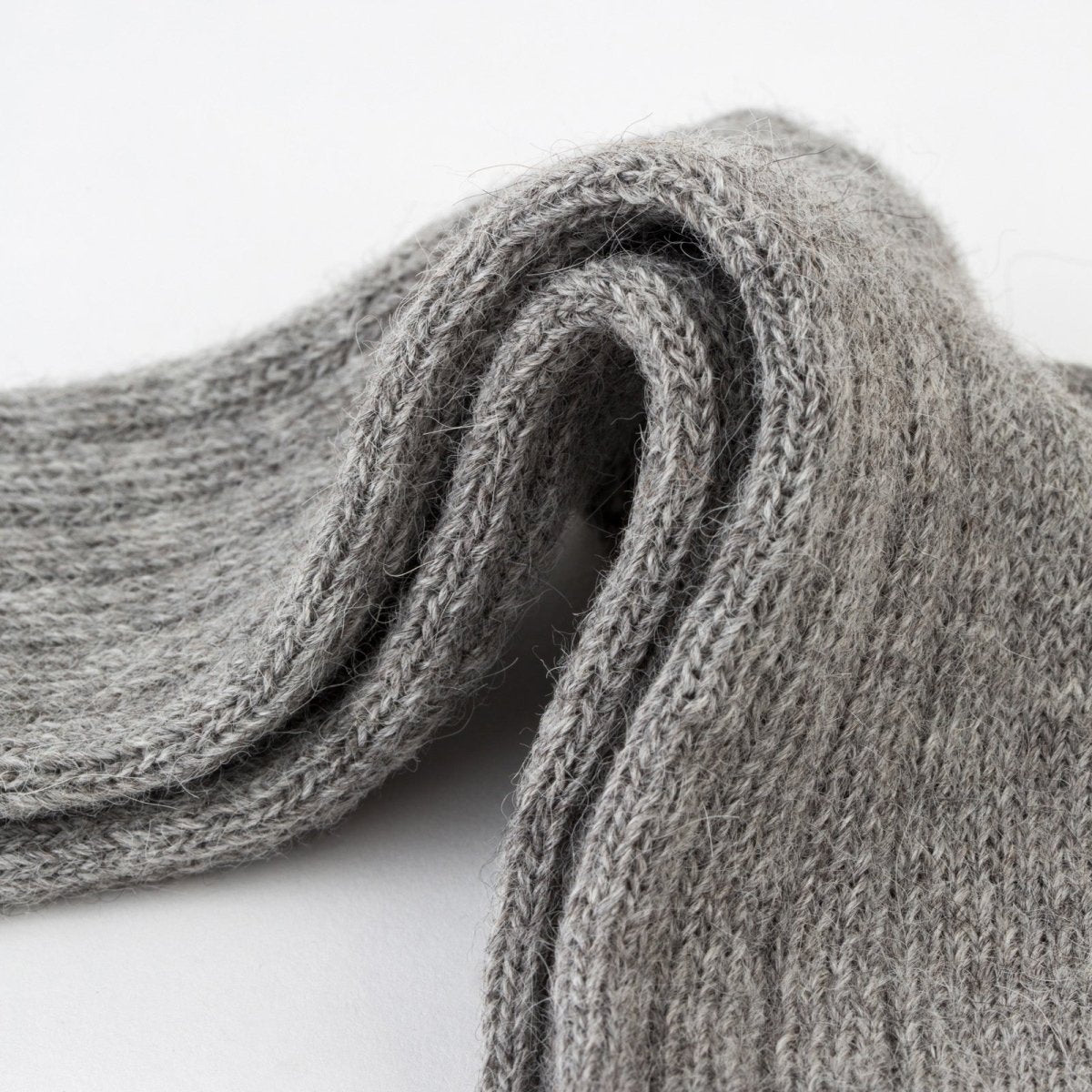 Luxury Lounge socks in alpaca - Grey - Heating & Plumbing London - Alpaca Bed Socks