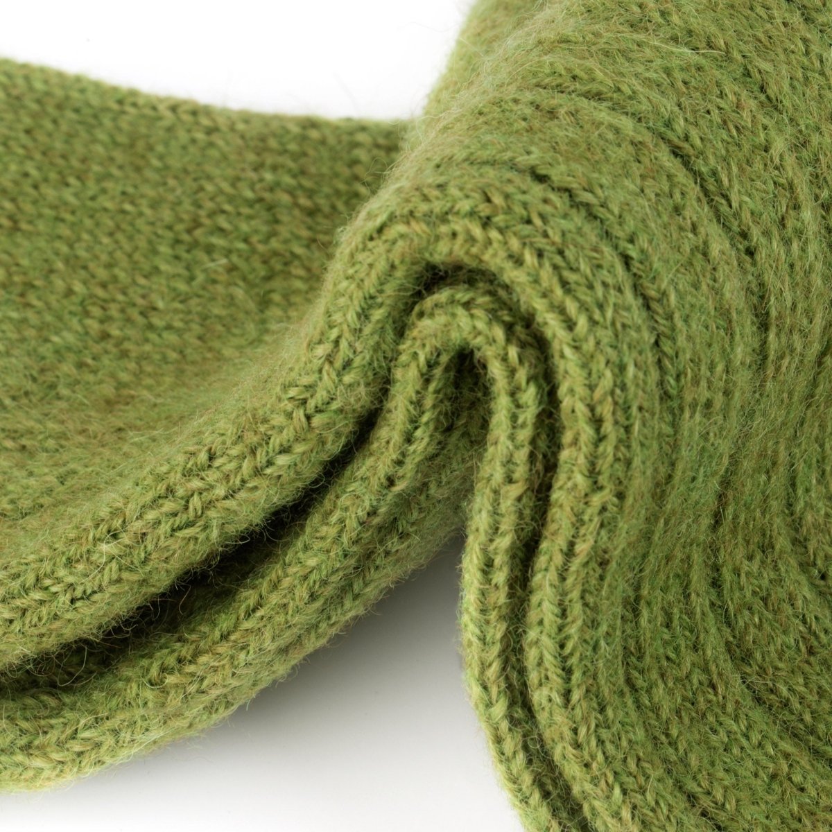 Luxury lounge socks in British alpaca - Green - Heating & Plumbing London - Alpaca Bed Socks