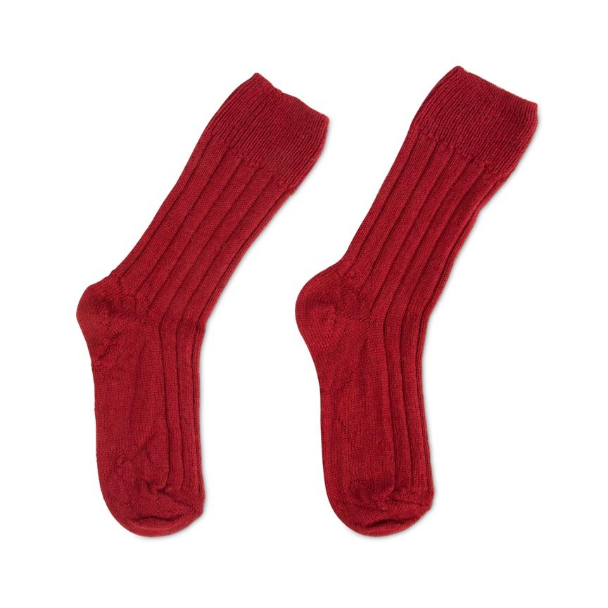 Luxury lounge socks in British alpaca - Wine - Heating & Plumbing London - Alpaca Bed Socks