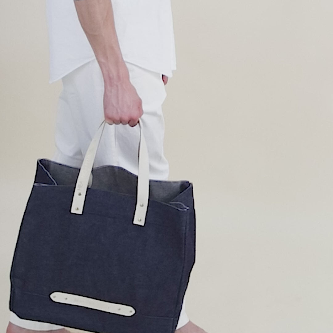 "Leave No Trace" tote bag - White