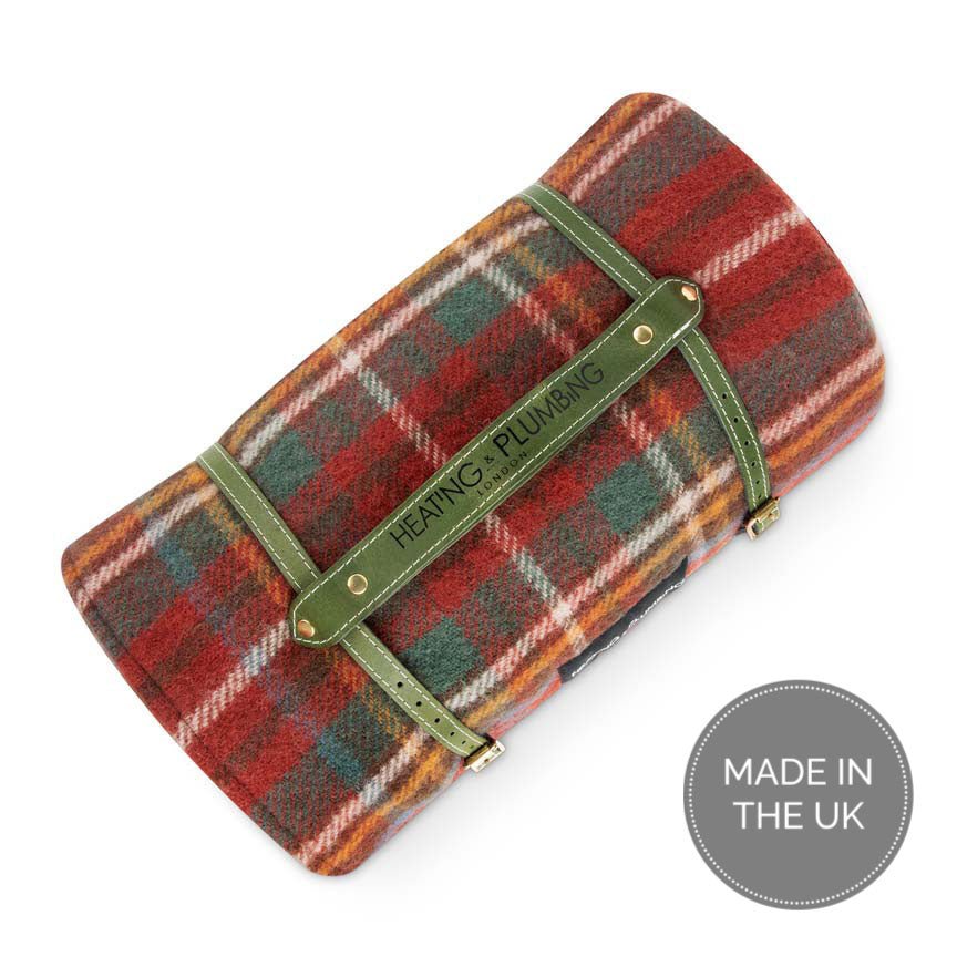 Pure new wool picnic blanket - The Classic Windsor - Heating & Plumbing London - Picnic Blanket