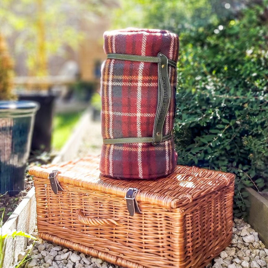 Pure new wool picnic blanket - The Classic Windsor - Heating & Plumbing London - Picnic Blanket