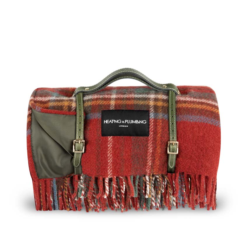 Pure new wool picnic blanket - The Classic Windsor - Heating & Plumbing London - Picnic Blanket