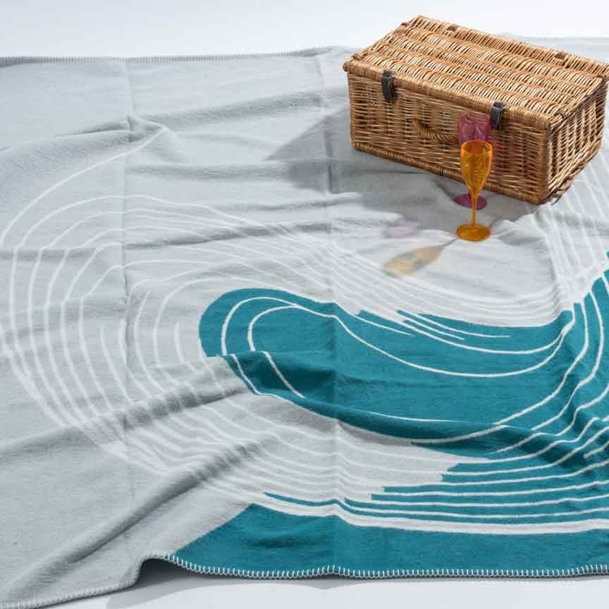 Recycled Cotton Blanket - The Tidal - Heating & Plumbing London - Throw