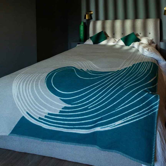 Recycled Cotton Blanket - The Tidal - Heating & Plumbing London - Throw