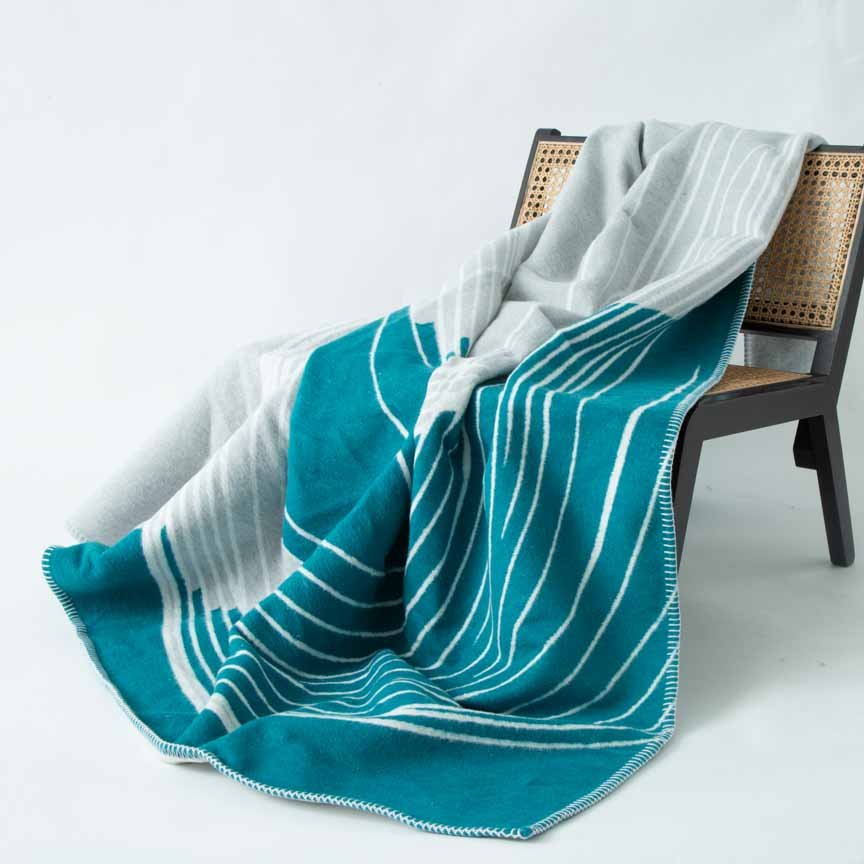 Recycled Cotton Blanket - The Tidal - Heating & Plumbing London - Throw