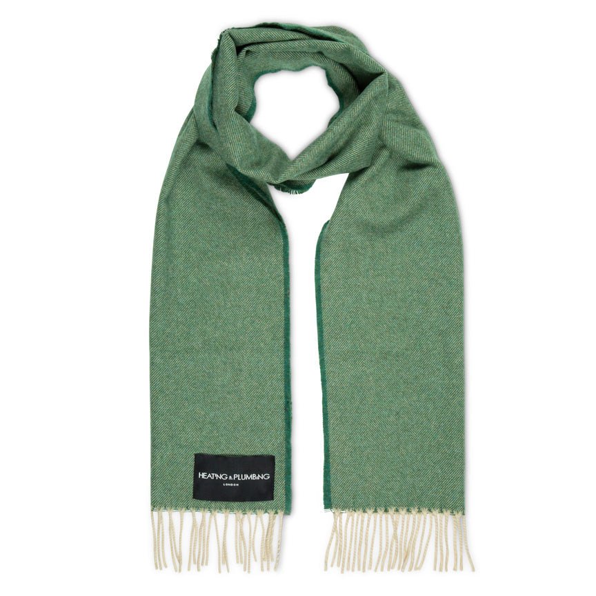 The Eternal Edition - 100% Cashmere Scarf - Fern Green - Heating & Plumbing London - 