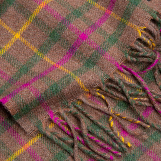 The Eternal Edition - 100% Cashmere Scarf - Multicolour Checks - Heating & Plumbing London - 