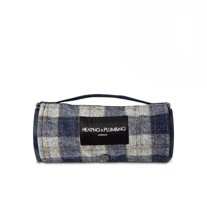 The Little Explorer - Navy Blue Block Check Tweed - Heating & Plumbing London - The Walker's essential