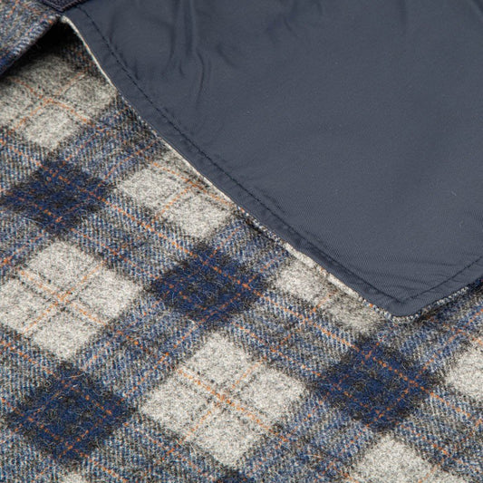 The Little Explorer - Navy Blue Block Check Tweed - Heating & Plumbing London - The Walker's essential