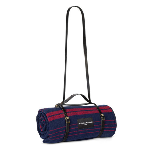 The Wool & Wax Edition Picnic Blanket - Marine Red - Heating & Plumbing London - Picnic Blanket