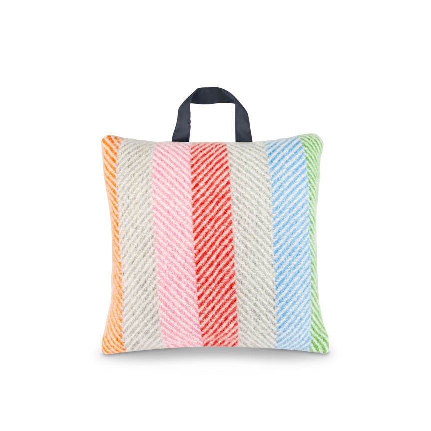 Waterproof Outdoor Cushion in Pure New Wool - Rainbow - Heating & Plumbing London - 