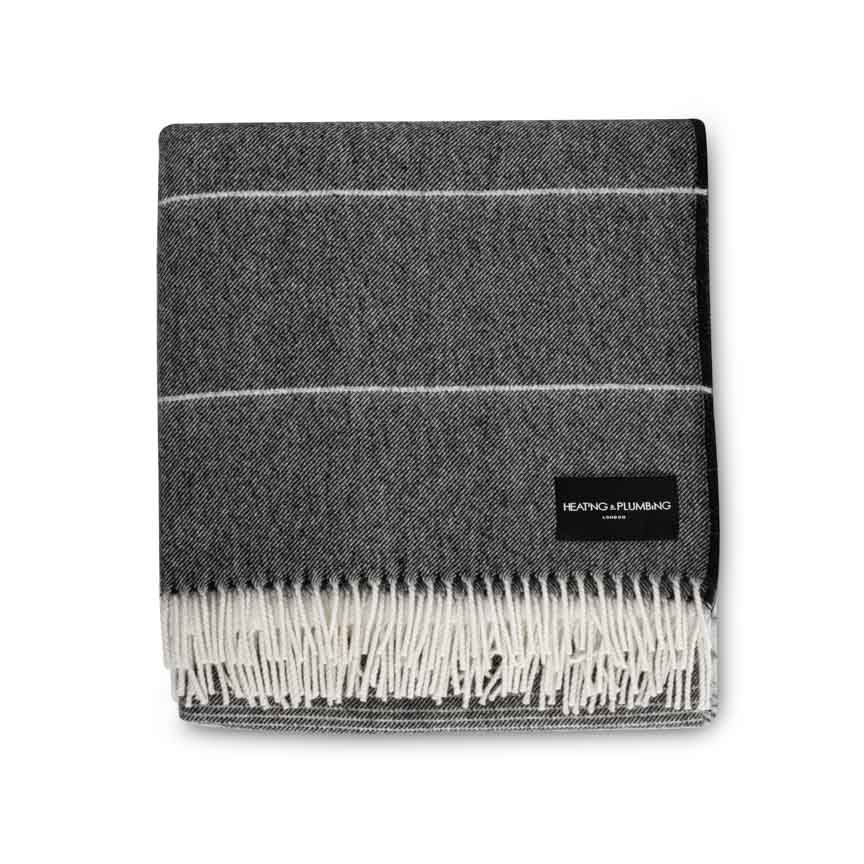 Wonderland - Alpaca & Merino Lambswool Blanket - Carbon Grey - Heating & Plumbing London - Throw