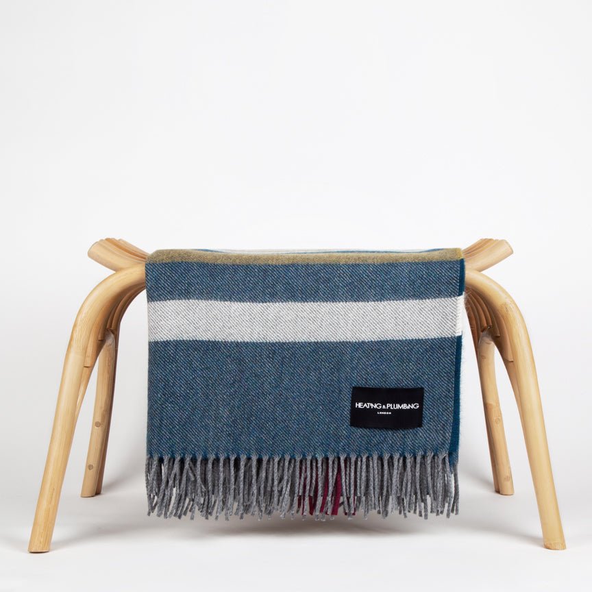 Wonderland - Alpaca & Merino Lambswool Blanket - Contemporary Teal - Heating & Plumbing London - Throw