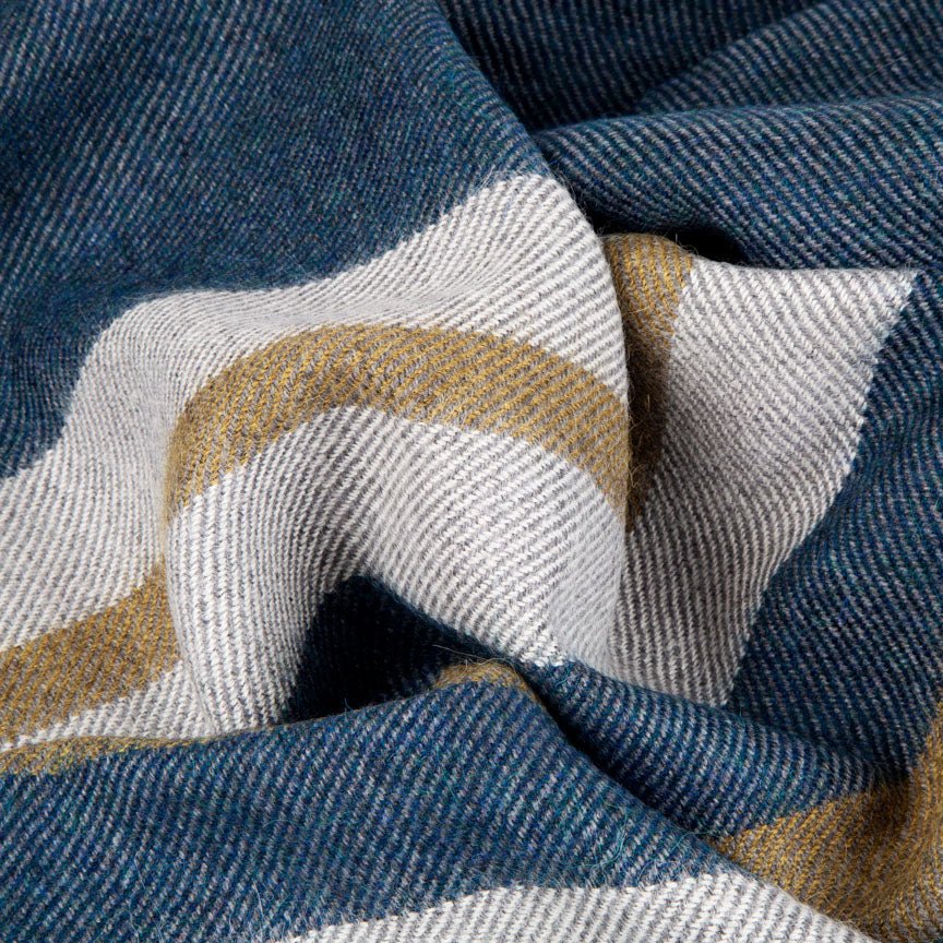 Wonderland - Alpaca & Merino Lambswool Blanket - Contemporary Teal - Heating & Plumbing London - Throw