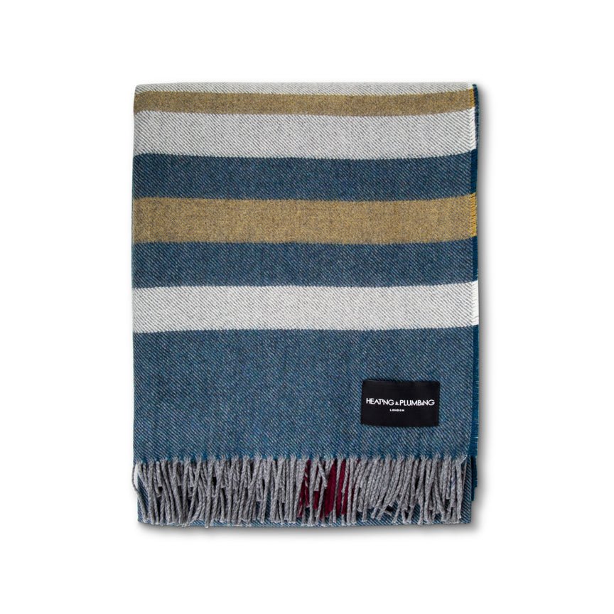 Wonderland - Alpaca & Merino Lambswool Blanket - Contemporary Teal - Heating & Plumbing London - Throw