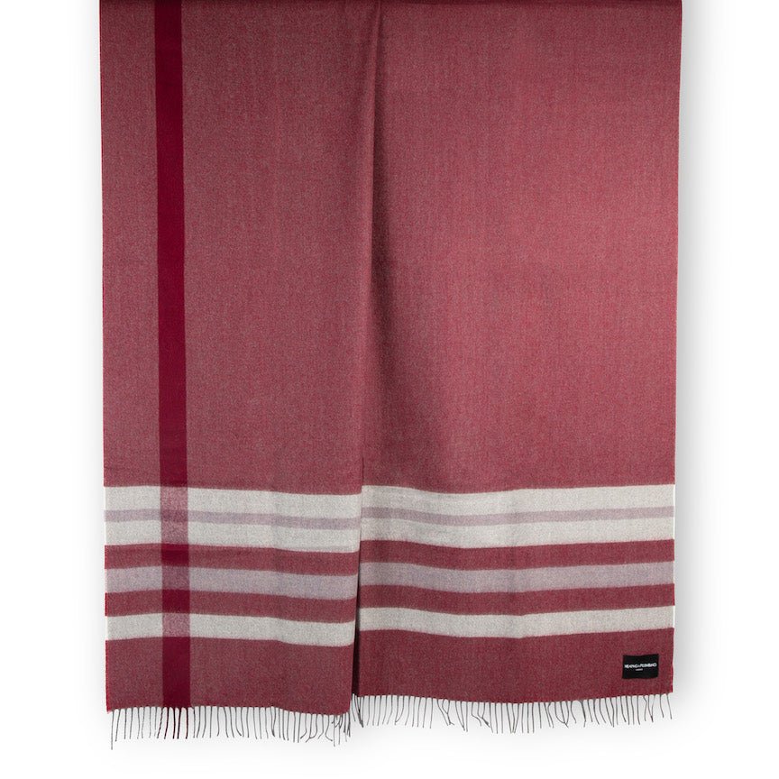 Wonderland - Alpaca & Merino Lambswool Blanket - Contemporary Wine - Heating & Plumbing London - Throw