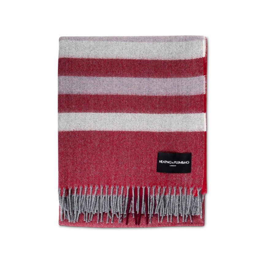 Wonderland - Alpaca & Merino Lambswool Blanket - Contemporary Wine - Heating & Plumbing London - Throw