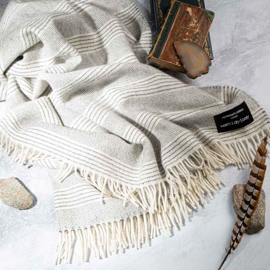 Wonderland - Alpaca & Merino Lambswool Blanket - Natural - Heating & Plumbing London - Throw