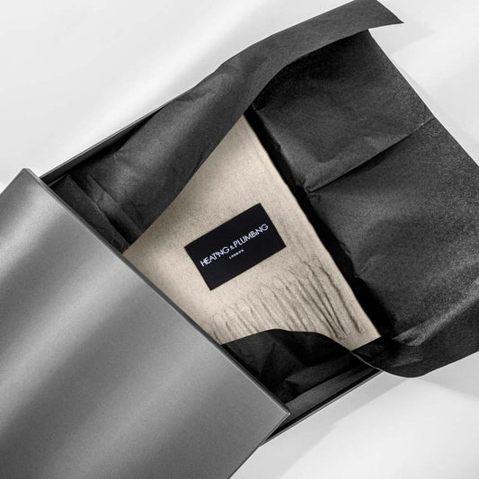 Love Stories - 100% Cashmere Scarf - Stone