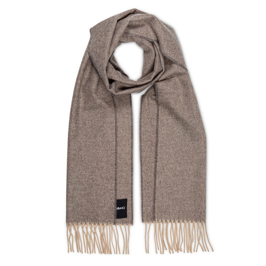 The Eternal Edition - 100% Cashmere Scarf - Grey & Sand 864