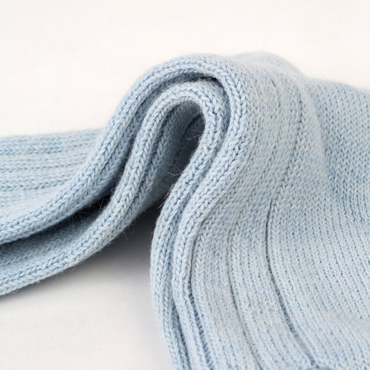 Luxury lounge socks in alpaca - Light Blue