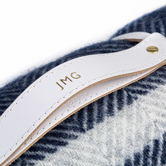 Personalised Embossing for Picnic Blanket Strap