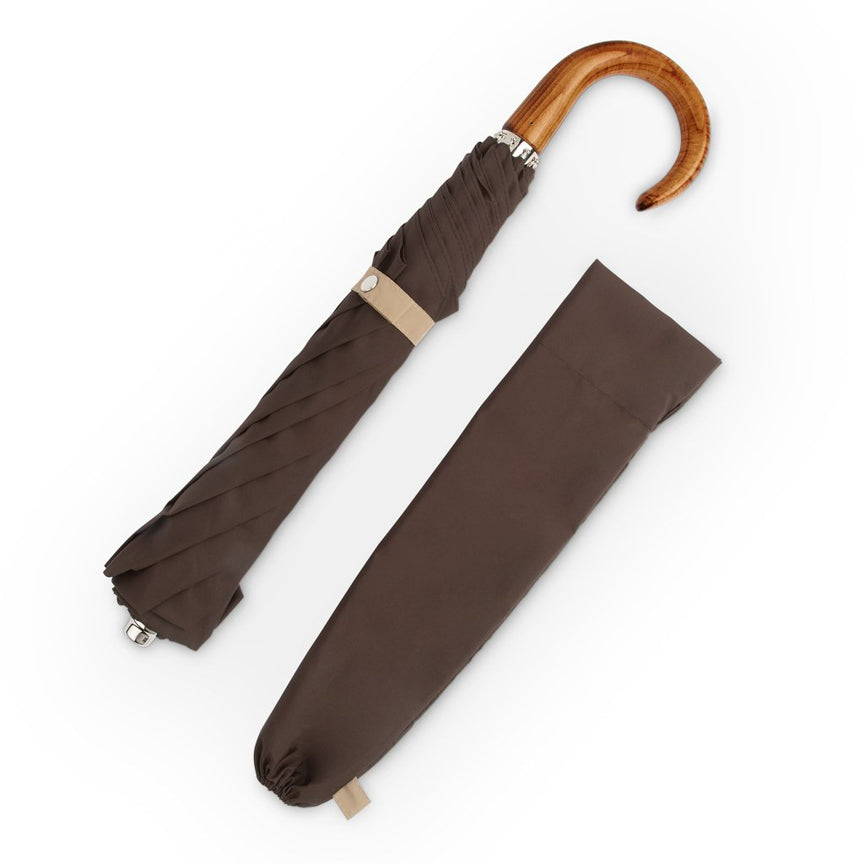 brown and sand folding umbrellas