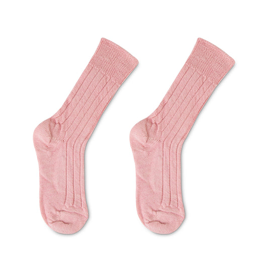 Luxury lounge socks in alpaca - Light pink 1600